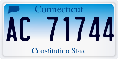 CT license plate AC71744