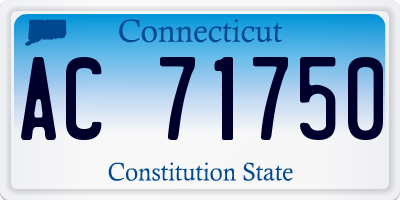 CT license plate AC71750