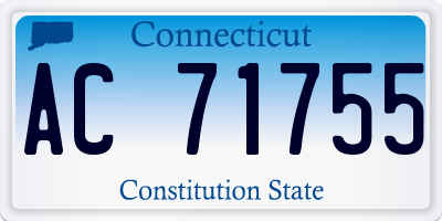 CT license plate AC71755
