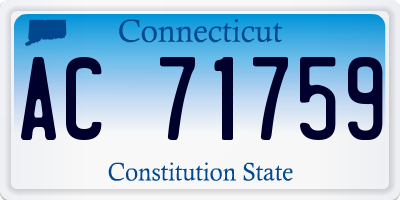 CT license plate AC71759