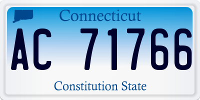 CT license plate AC71766