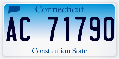 CT license plate AC71790