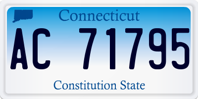 CT license plate AC71795