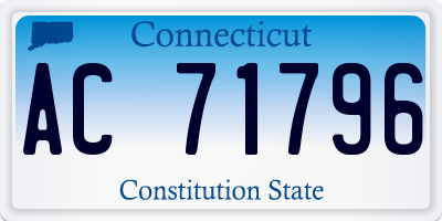 CT license plate AC71796