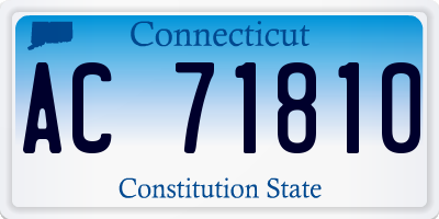 CT license plate AC71810