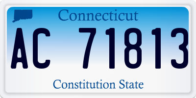 CT license plate AC71813
