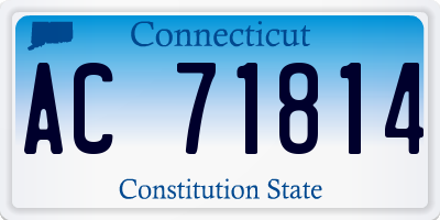 CT license plate AC71814