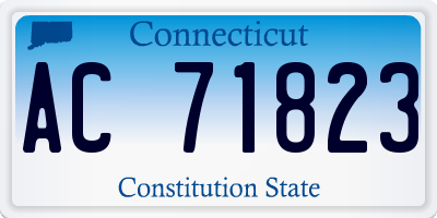 CT license plate AC71823