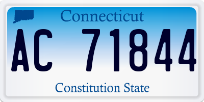 CT license plate AC71844