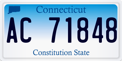 CT license plate AC71848