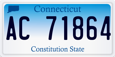 CT license plate AC71864
