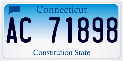 CT license plate AC71898