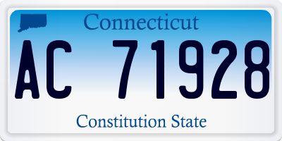 CT license plate AC71928