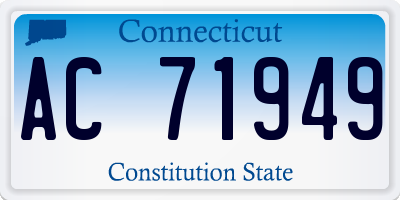 CT license plate AC71949