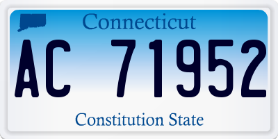 CT license plate AC71952