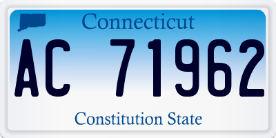 CT license plate AC71962