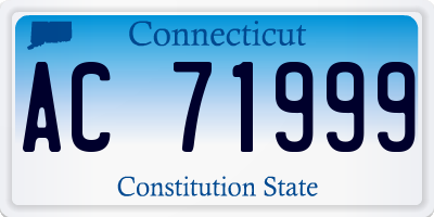 CT license plate AC71999