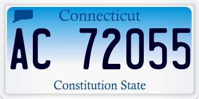 CT license plate AC72055