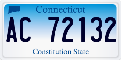 CT license plate AC72132