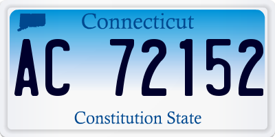 CT license plate AC72152