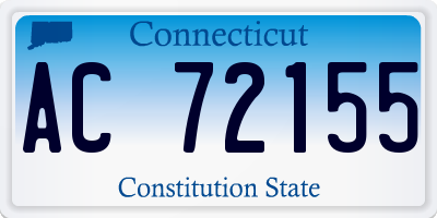 CT license plate AC72155