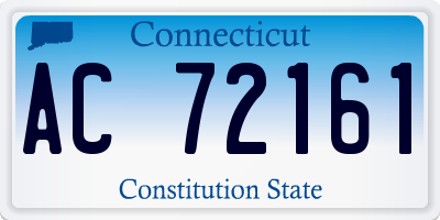 CT license plate AC72161