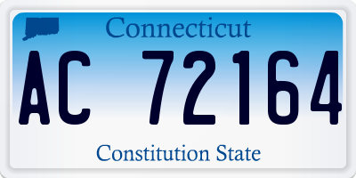 CT license plate AC72164