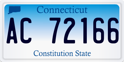 CT license plate AC72166