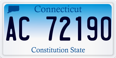 CT license plate AC72190