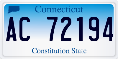 CT license plate AC72194