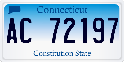 CT license plate AC72197