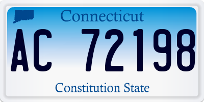 CT license plate AC72198