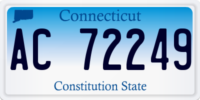 CT license plate AC72249