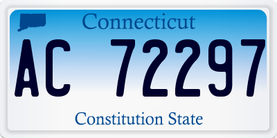 CT license plate AC72297