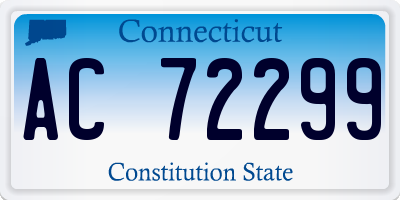 CT license plate AC72299