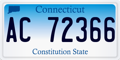 CT license plate AC72366