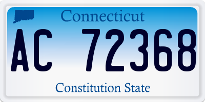 CT license plate AC72368