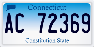 CT license plate AC72369