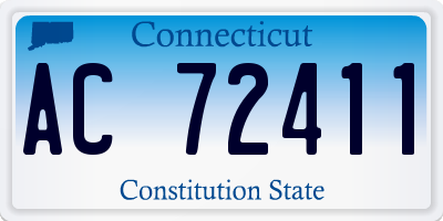 CT license plate AC72411