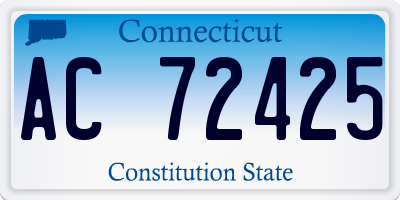 CT license plate AC72425