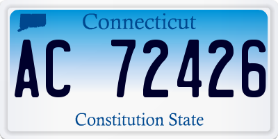 CT license plate AC72426