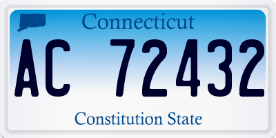 CT license plate AC72432