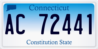 CT license plate AC72441