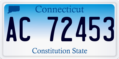 CT license plate AC72453