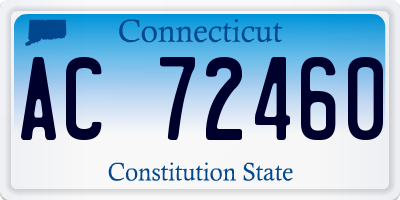 CT license plate AC72460