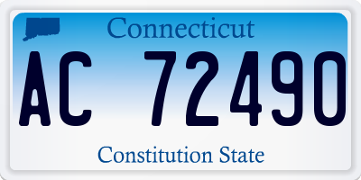 CT license plate AC72490