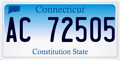 CT license plate AC72505