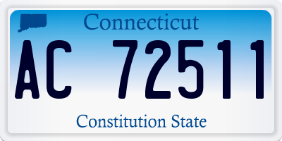 CT license plate AC72511