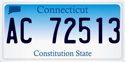 CT license plate AC72513