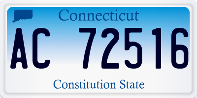 CT license plate AC72516